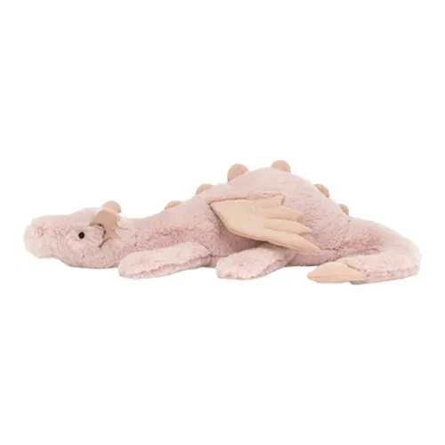 JELLYCAT Mythical Animal Collection Розовый Little Розовый Дракон Куклы Плюшевая кукла Длина 12 см Высота 7 см