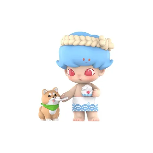 POP MART Dimoo Shaved Ледяной Конноссёр Прозрачный Слепой Бокс на Карточке 100% 7,5 см