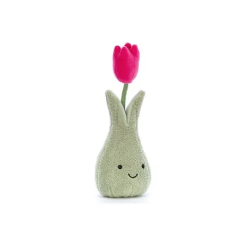 JELLYCAT Fun Plant Collection Мягкий и Красивый Тюльпан Куклы Плюшевая кукла 22 см Рекомендуемый рост