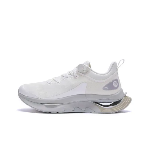 ANTA Амортизация Устойчивый к истиранию Устойчивый к абразивным воздействиям Дышащий Легкий Низкий отскок Низкий топ Беговые кроссовки Мужской Белый