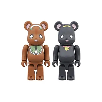 BE@RBRICK Лилия Медвежонок Штормовой Лилия Городской Серебряный Медвежонок Hobby Model+Лилия Saku Медвежонок Hobby Model 2 шт Набор Прозрачный Слепой Бокс на Карточке 100%