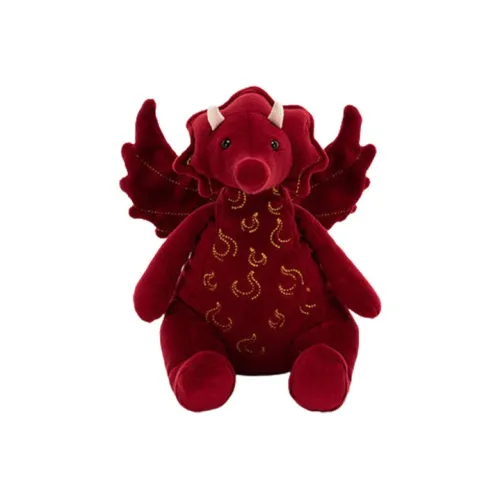 JELLYCAT Mythical Animal Collection Камень-красный Дракон Кукла Плюшевая Кукла 19 см Высота