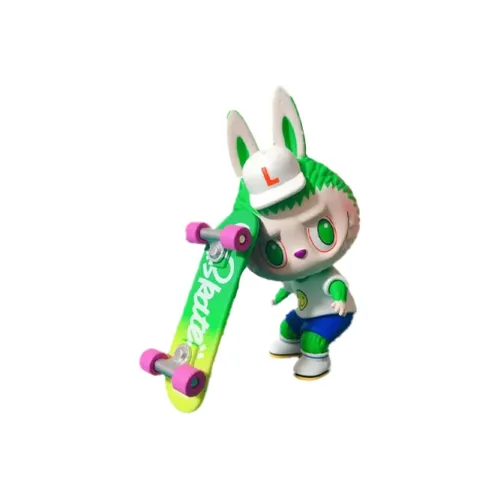 POP MART THE MONSTERS LABUBU Скейт-версия Фигурки, Прозрачный Слепой Бокс На Карточке