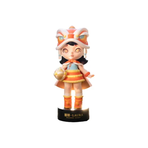 TOYCITY LAURA Toy Городской Городской IP Landmark Коллекция Лев Модный Фигурка Прозрачный Слепой Бокс на Карточке 14см