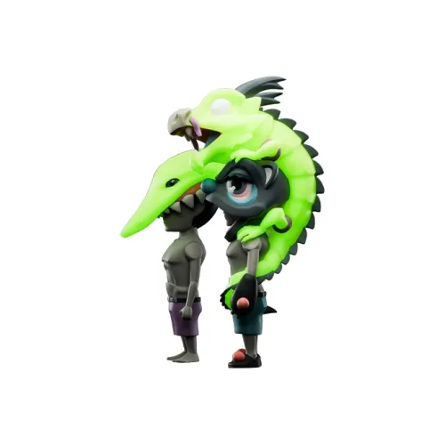 POP MART COARSE Aura Ignited Дракон Spirit Акула Jaw Блестящий розовый Модные фигурки 36 см