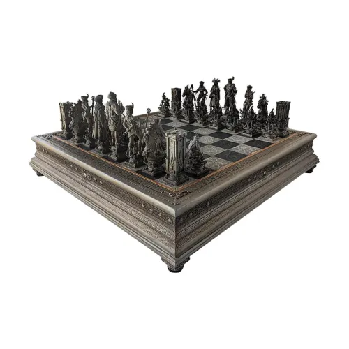 VM Kris Kuksi Король Шахматная доска Статуя Шахматы Художественный Оформитель Фильм Переплетенные Продукты