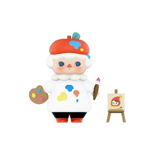 POP MART Pucky Эльф Little Painter Ограниченная серия прозрачный слой для карточек 100% 7,5 см