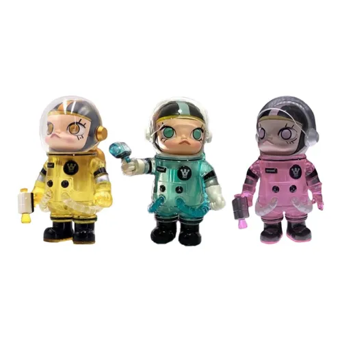 POP MART ALIEN MOLLY Желтый Зеленый Розовый Модные Фигурки 10 см