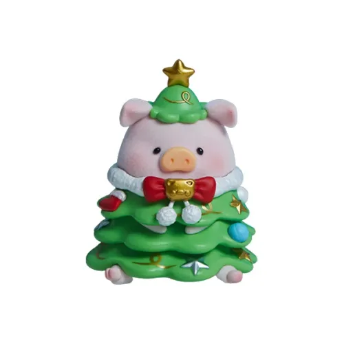 52TOYS LULU Pig Консервы Свинья Рождество Town Collection Слепые коробки Один Mystery Коробка Целая коробка 6 шт