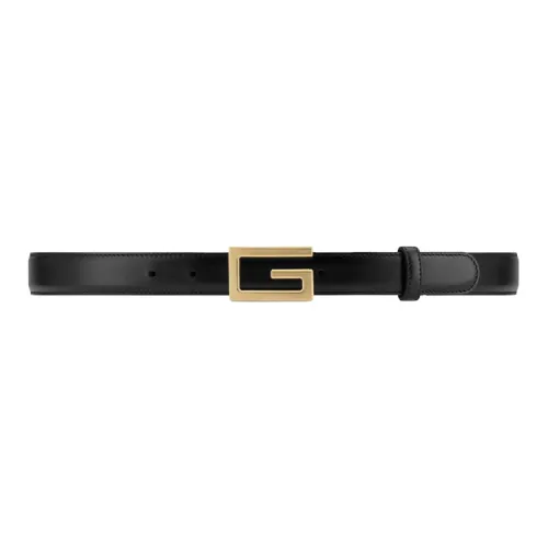 GUCCI Gold Square кожа двойная сторона плавная застежка кожаные ремни унисекс черный коричневый ширина 2,5 см