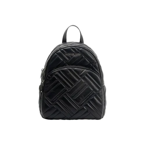 MICHAEL KORS Abbey Leather Backpack Medium Women's Black