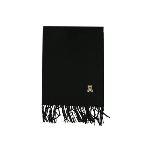 MOSCHINO Шарфы из шерсти Wool Knit Черный Унисекс