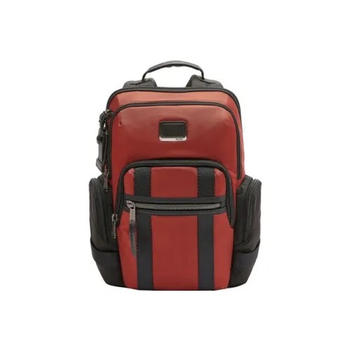 TUMI Alpha Bravo Эластичная ткань Дорожная сумка Рюкзак Мужской Красновато-коричневый