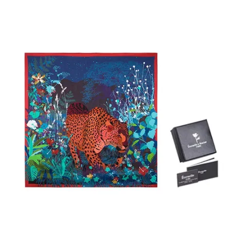 Eternelle Шелковые шарфы Леопардовый принт Стиль Женские