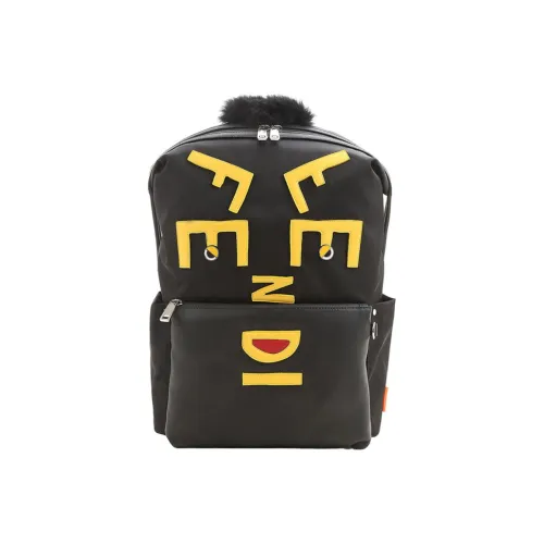 FENDI Nylon Backpack Men's Black