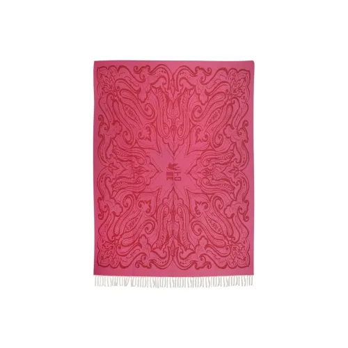 ETRO Cotton Knit Шарфы Розовый Унисекс