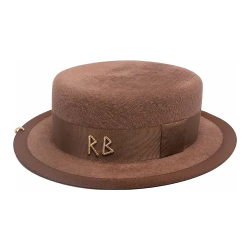 RUSLAN BAGINSKIY Шерстяные цилиндры коричневого цвета унисекс