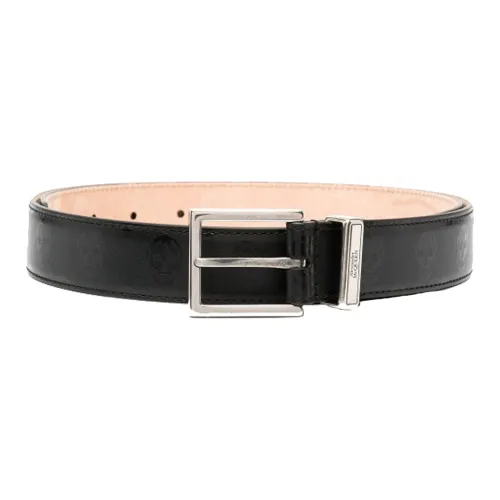 Ремни Alexander McQueen из коровьей кожи, черные, мужские