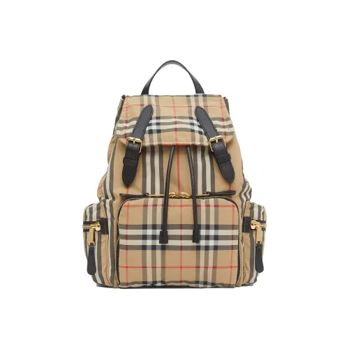 Burberry Vintage Полиамид Рюкзак Средний Унисекс Бежевый