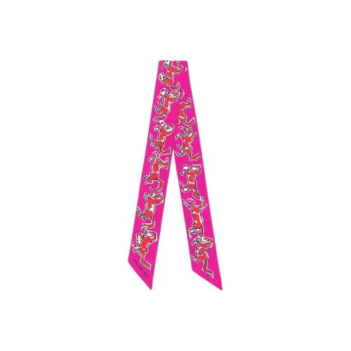 HERMES Шелковые шарфы Индия Розовый Женские