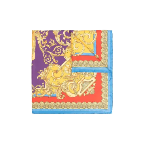 VERSACE Шелковые шарфы Многоцветный Унисекс