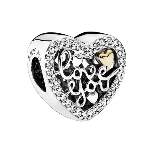 Pandora Стерлинговое серебро 925 пробы / 14K Золотой / Синтетический кубический цирконий / Ювелирные аксессуары / Серебряный / Унисекс