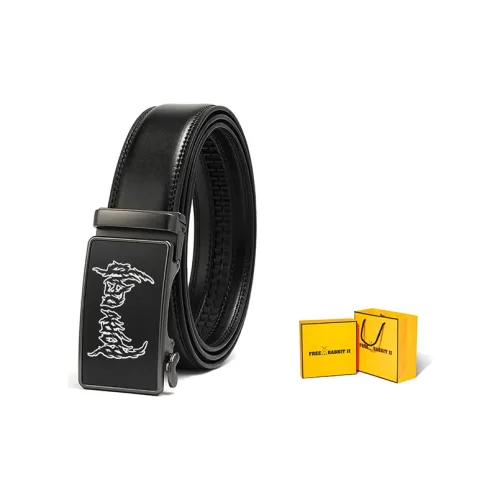 FREE RABBITⅡ Натуральная кожа Автоматическая застежка Ремень Мужской ремень из коровьей кожи