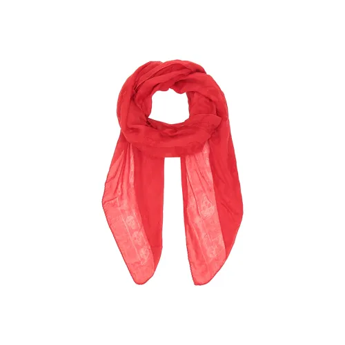 Alexander McQueen Шарфы из модала и шелка, красные, мужские