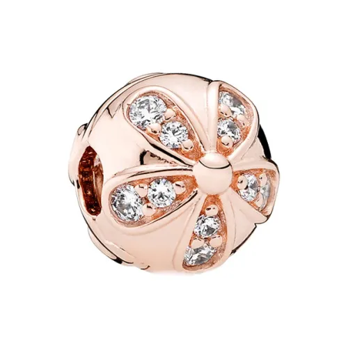 Pandora Медный Серебряный Сплав, Синтетический Кубический Цирконий Ювелирные Аксессуары Розово-Золотой Женские