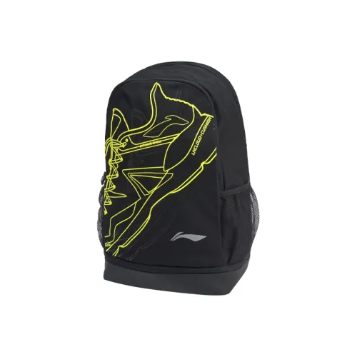 LINING Badminton Series Полиэстер Рюкзак Унисекс Черный