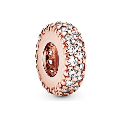 Pandora Синтетический Кубический Цирконий/Стразы Шармы/Подвески Розово-золотой Женские
