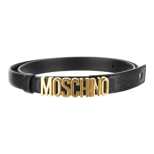 MOSCHINO Кожаные ремни, черные, женские