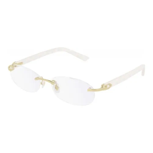 Очки Cartier с диоптриями цвет слоновая кость женские