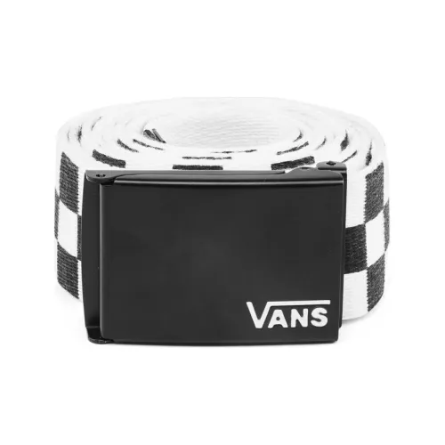 VANS Полиэстер Кожаные ремни Черный Белый Клетка Мужской