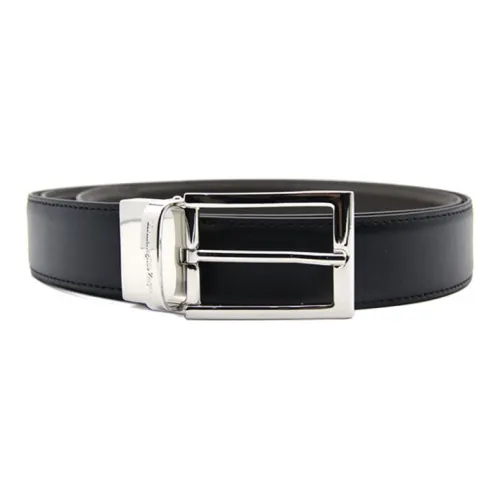 Ermenegildo Zegna Ремни из коровьей кожи, черные, мужские