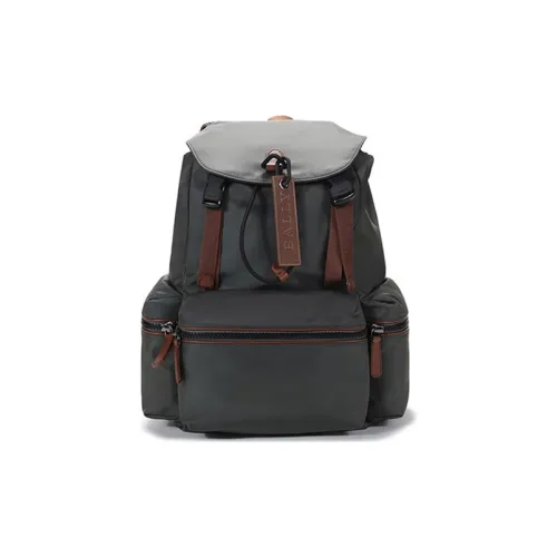 BALLY Nylon Рюкзак Мужской Серый Зеленый