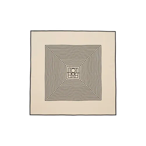 TOTEME Шелковые шарфы для женщин Кремовый