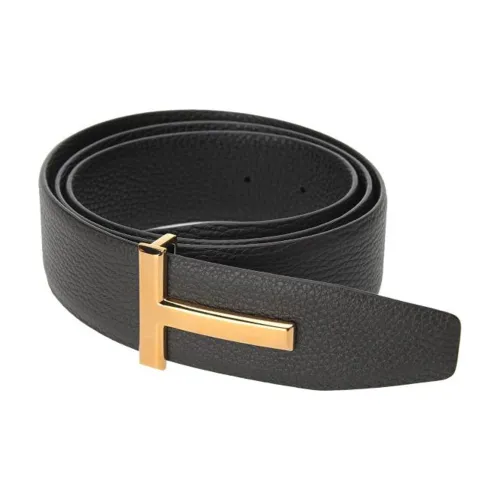 TOM FORD Ремни из коровьей кожи, черные, мужские