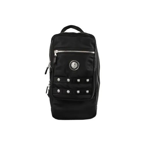 VERSACE Nylon Backpack Unisex Black VERSACE Нейлоновый рюкзак унисекс черный