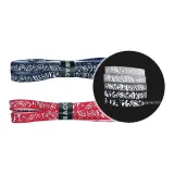 Черный градиент Пейсли 3M светоотражающие шнурки * 1 пара + градиентный красный Пейсли 3M светоотражающие шнурки * 1 пара