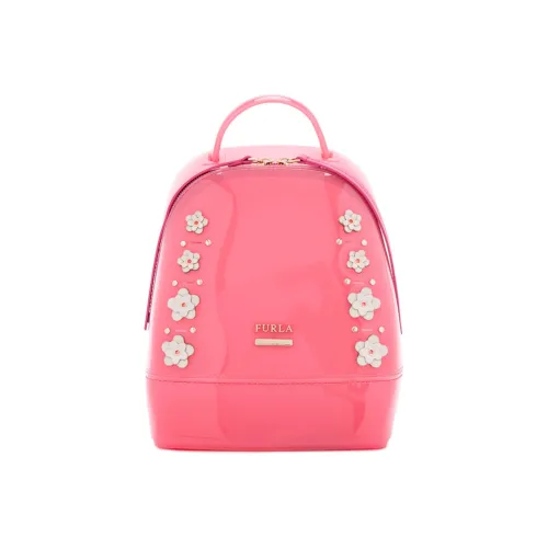 Furla Конфетный цвет PVC Рюкзак Стандартный Женский Розовый