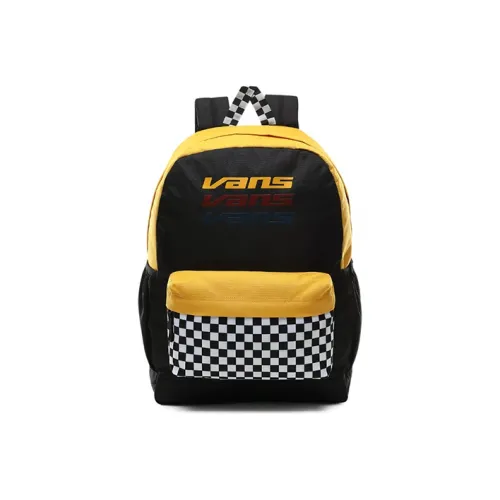 Vans Nylon Canvas Backpack Regular Unisex Black Yellow Vans Нейлон Холст Рюкзак Стандартный Унисекс Черный Желтый