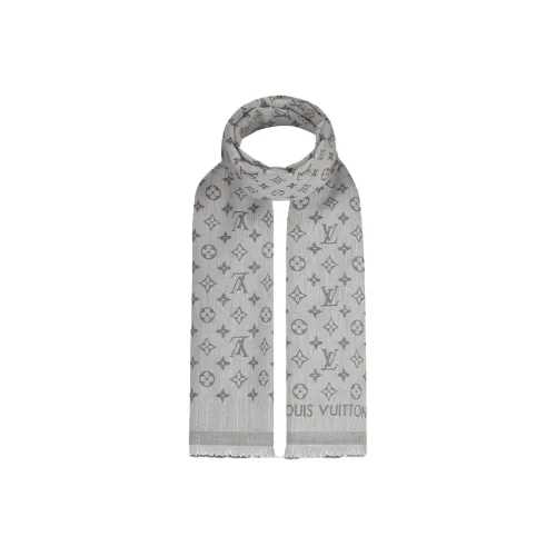 LOUIS VUITTON Вязаные шарфы Мужской Светло-серый