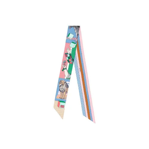 HERMES Шелковые шарфы Унисекс Разноцветные