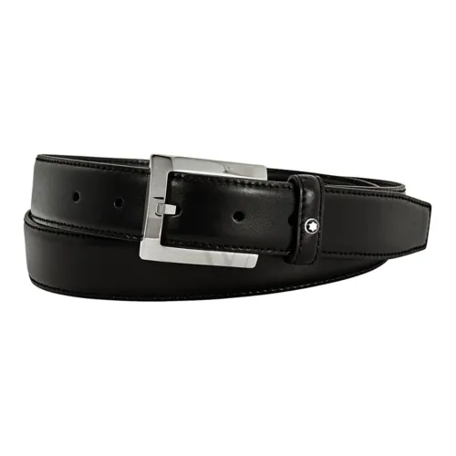 MONTBLANC Кожаные ремни Мужской Черный 3 см