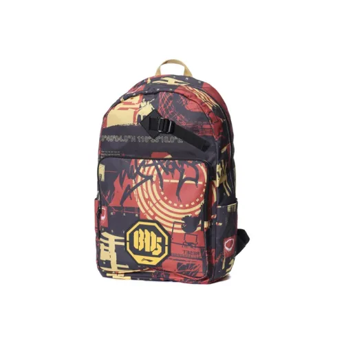 LINING Полиэстер Рюкзак Стандартный Унисекс Оранжевый Красный Многоцветный