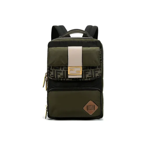 FENDI Baguette Кожа Холст Сумка Рюкзак Стандартный Мужской