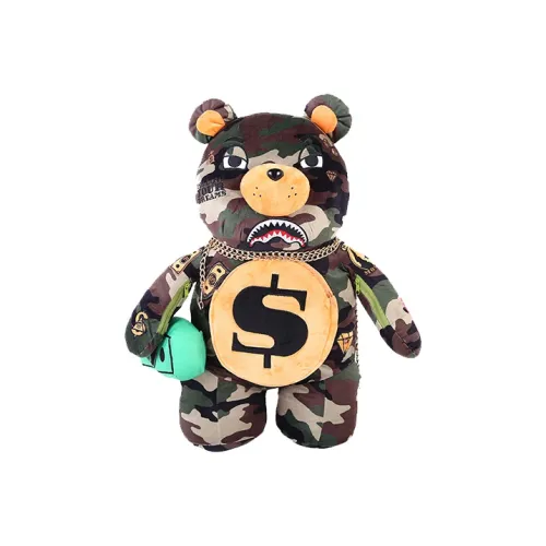 SPRAYGROUND Ткань Кукла Рюкзак Стандартный Унисекс Армейский Зеленый