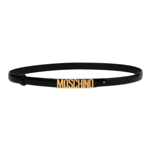 MOSCHINO Кожаные ремни, черные, женские