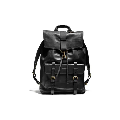 COACH Bleecker Коровья кожа Рюкзак Мужской Черный